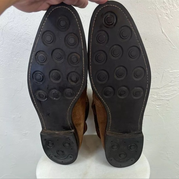 MEERMIN Men's Brown Rust Rapello Suede Boots - Size 11 - Picture 7 of 8